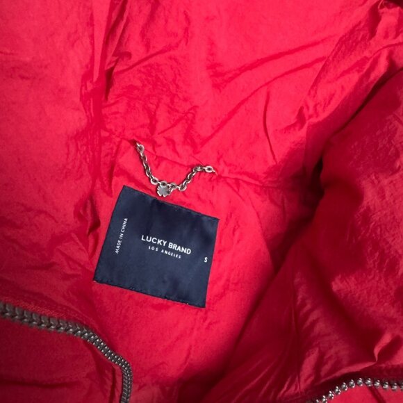 LUCKY BRAND Poly Fill Winter Puffer Parka Designer Jacket Coat Womens Small - Picture 4 of 9